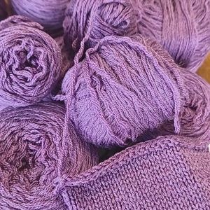 Purple merino yarn